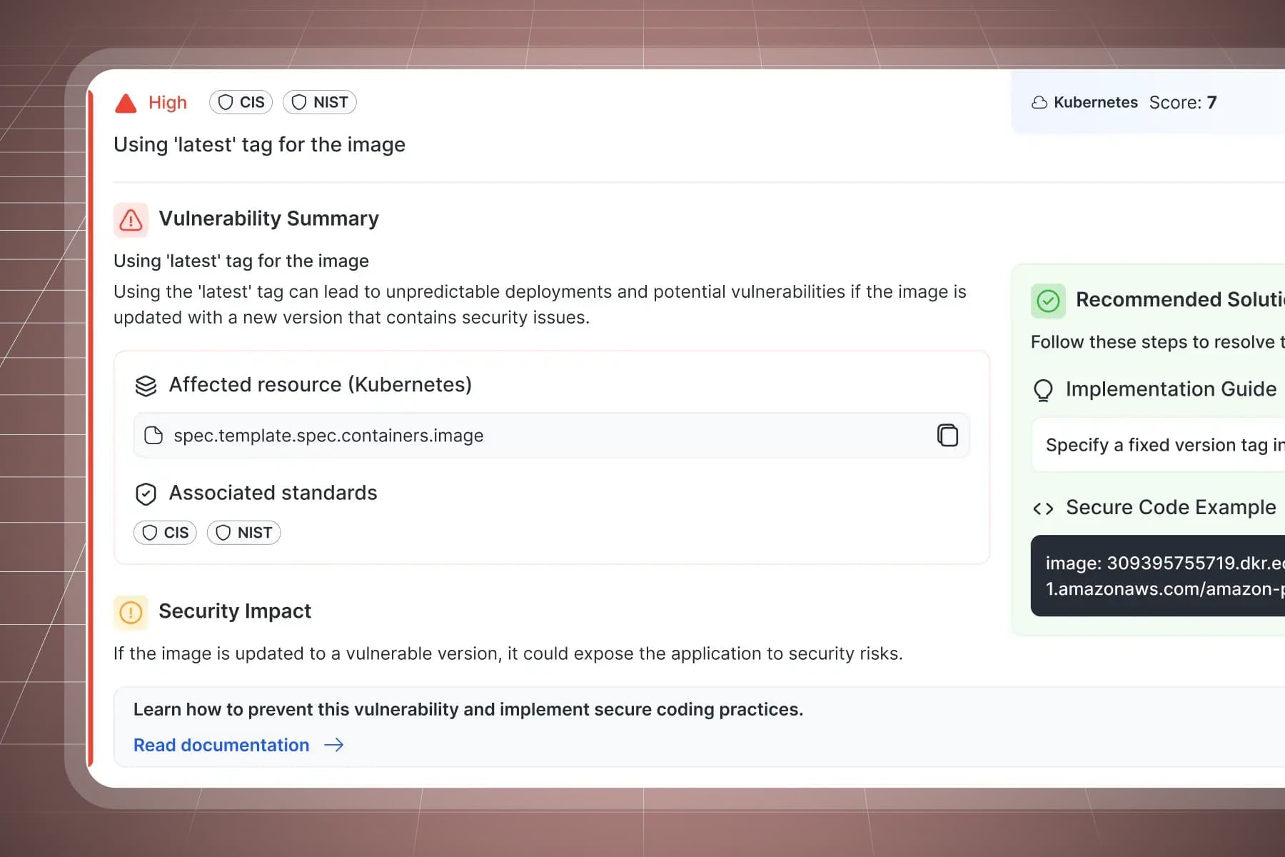 Container Image Scanning
